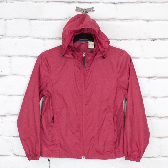 L.L. Bean Jackets & Blazers - LL Bean Pink Rain Lightweight Hiking Jacket Size M